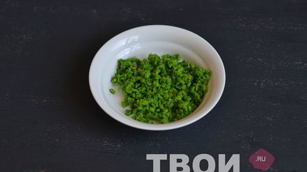 Рецепт брускетты с зеленым горошком