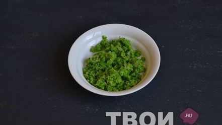 Рецепт брускетты с зеленым горошком