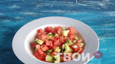 Рецепт брускетты со свежими овощами