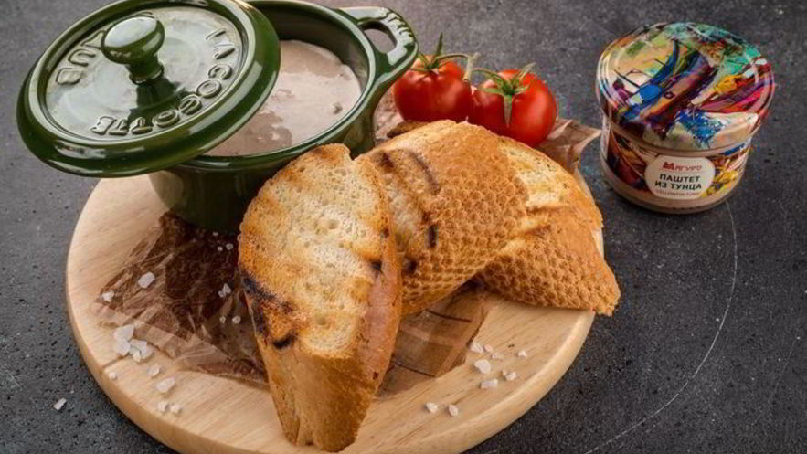 Рецепт брускетт с крем-паштетом из тунца