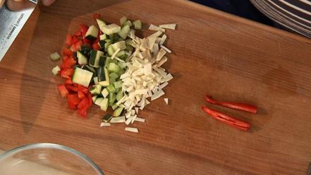 Рецепт филе морского языка с брускеттой