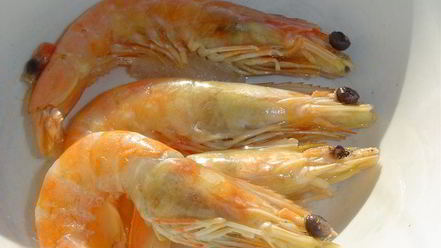 Рецепт зеленой брускетты с креветками