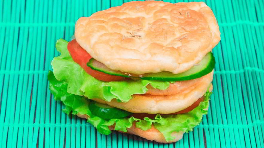 Рецепт белкового бургера с овощами