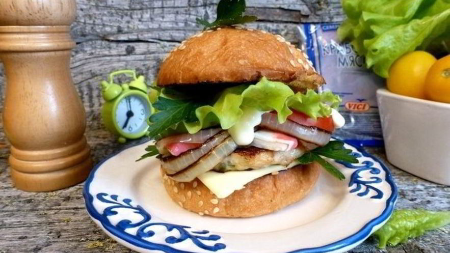 Рецепт бургера крабового луи