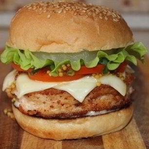 Рецепт Бургера с ананасом и медовой горчицей