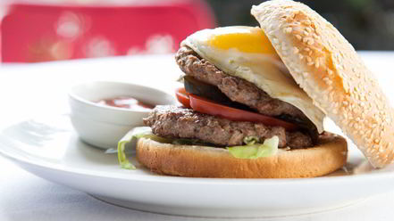 Рецепт бургера с двумя котлетами