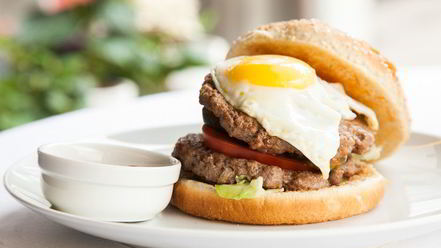 Рецепт бургера с двумя котлетами