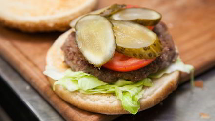 Рецепт бургера с двумя котлетами
