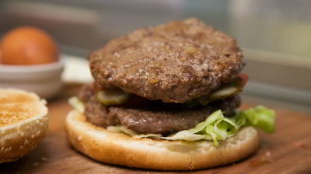 Рецепт бургера с двумя котлетами