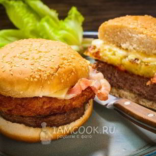 Рецепт Бургера с картошкой