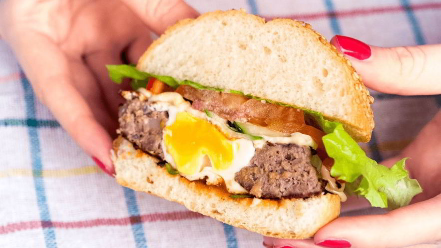 Рецепт бургера с яйцом