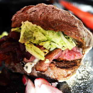 Рецепт Бургера со стейком из говядины