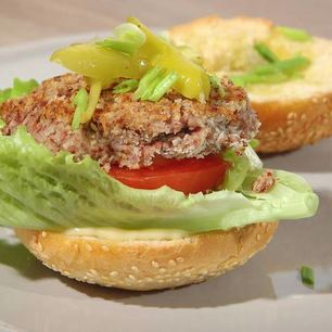 Рецепт Бургеров с красной фасолью и грибами