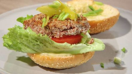 Рецепт бургеров с красной фасолью и грибами