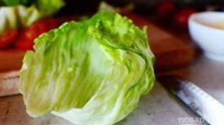 Рецепт гамбургера на салатных листьях