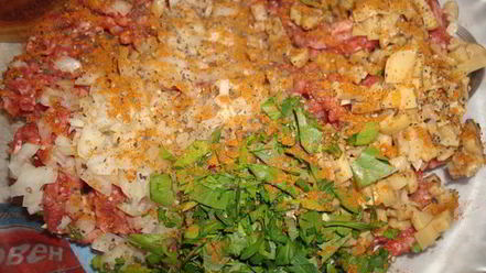 Рецепт гамбургера с грибами и белым вином