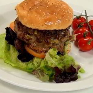 Рецепт Гамбургера с карамелизованным луком