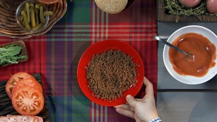 Рецепт гамбургера с картофельной котлетой