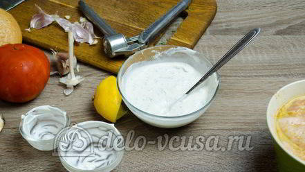 Рецепт гамбургера с курицей