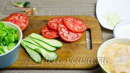 Рецепт гамбургера с курицей