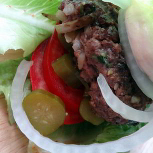 Рецепт Гамбургера в листьях салата по-ванкуверски