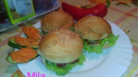 Рецепт гамбургеров с корейской морковкой