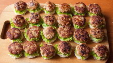 Рецепт мини-гамбургеров