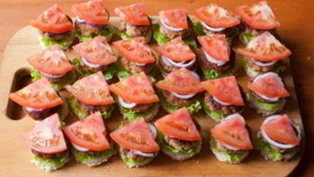 Рецепт мини-гамбургеров