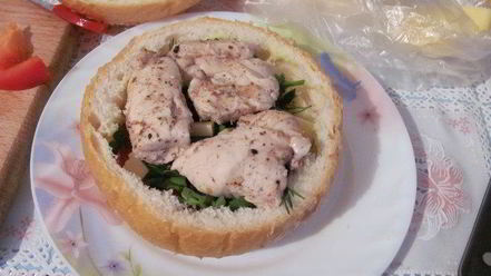 Рецепт полезного чикенбургера с грейпфрутом