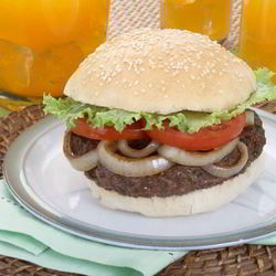 Рецепт Сочного гамбургера с луком