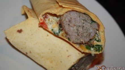 Рецепт буритоса с кукурузной лепешкой тортилас