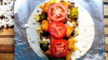 Рецепт буррито на завтрак