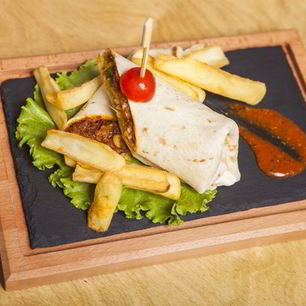 Рецепт Буррито с фаршем и грибами