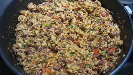 Рецепт буррито с фаршем и красной фасолью