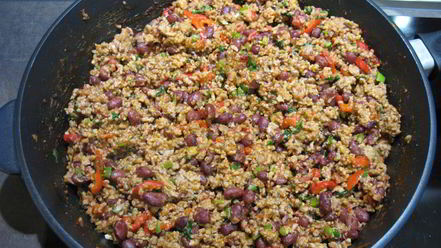 Рецепт буррито с фаршем и красной фасолью