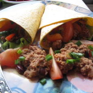 Рецепт Буррито с фасолью и фаршем