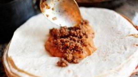 Рецепт буррито с говядиной и фасолью