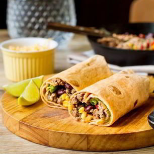 Рецепт Буррито с говядиной и красной фасолью
