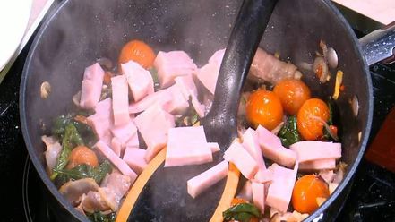 Рецепт буррито с индейкой, беконом и шпинатом