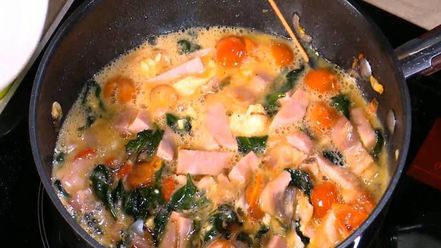 Рецепт буррито с индейкой, беконом и шпинатом