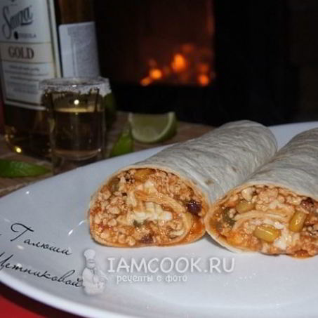 Рецепт Буррито с индейкой