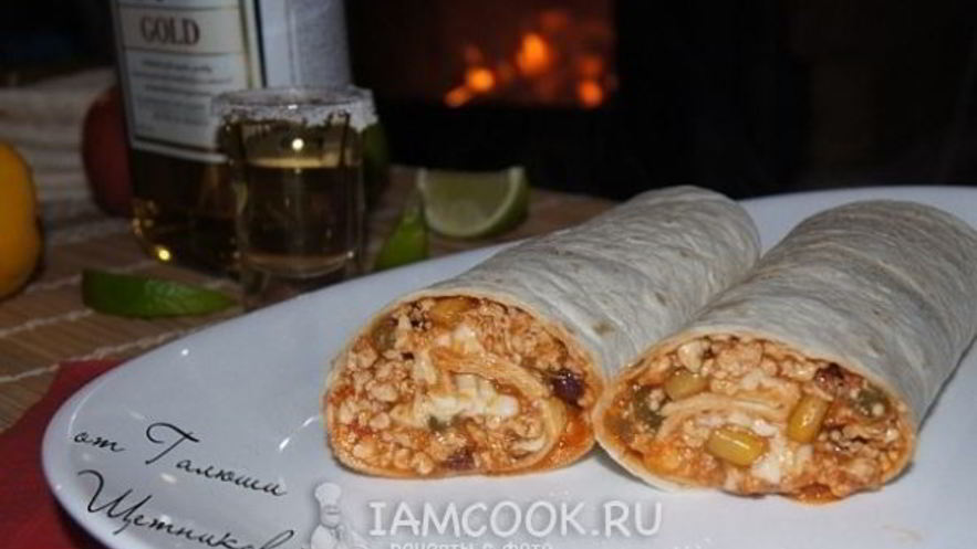 Рецепт буррито с индейкой