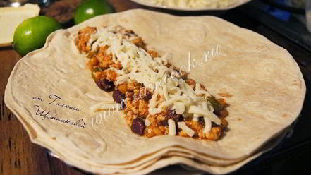 Рецепт буррито с индейкой