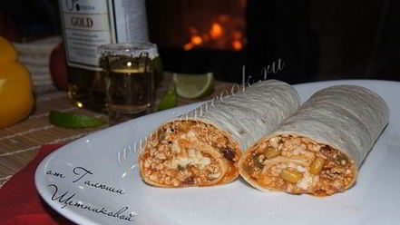 Рецепт буррито с индейкой