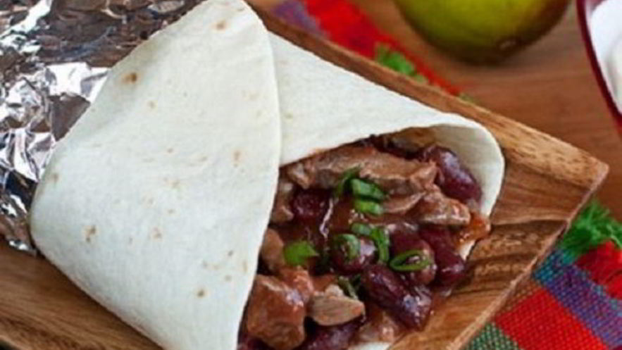 Рецепт буррито с красной фасолью и говядиной