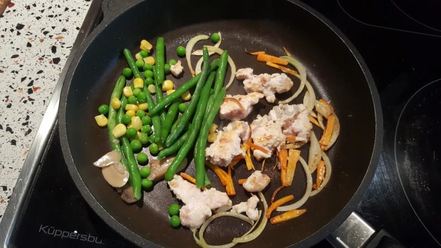 Рецепт буррито с курицей и стручковой фасолью