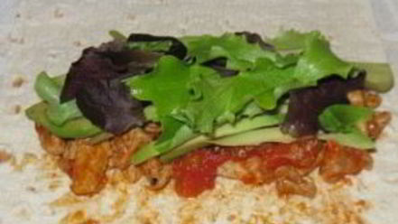 Рецепт буррито с мясом и авокадо