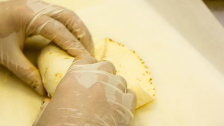 Рецепт буррито с овощами и пряным филе