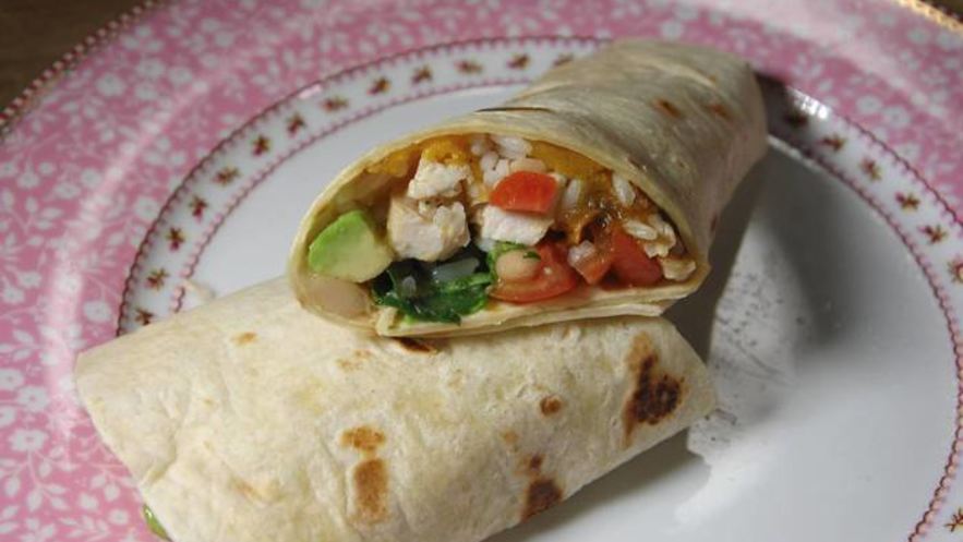 Рецепт буррито с тыквой, курицей и фасолью