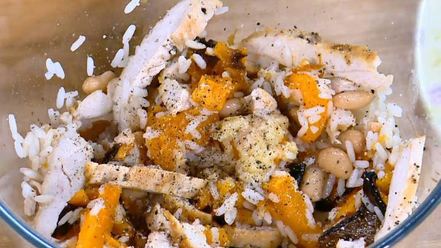 Рецепт буррито с тыквой, курицей и фасолью